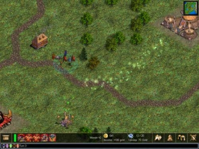 Screen ze hry Warlords IV: Heroes of Etheria
