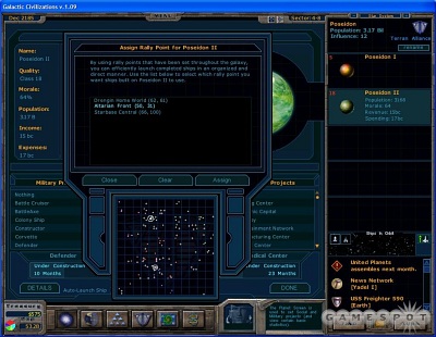 Screen Galactic Civilizations