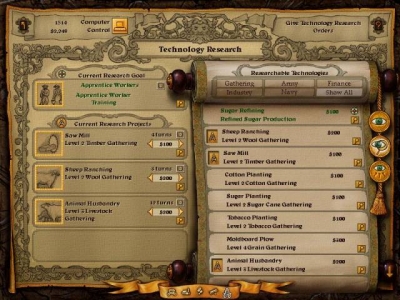 Screen ze hry Imperialism II: The Age of Exploration
