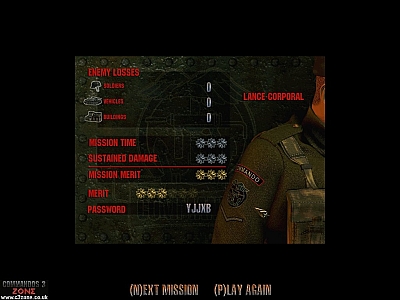 Screen ze hry Commandos: Behind Enemy Lines