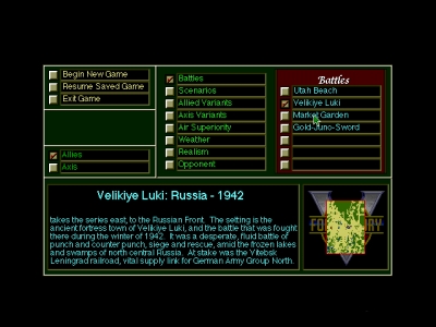 Screen ze hry V for Victory: Velikiye Luki