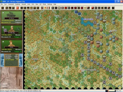 Screen ze hry Panzer Campaigns 8: Sicily 43