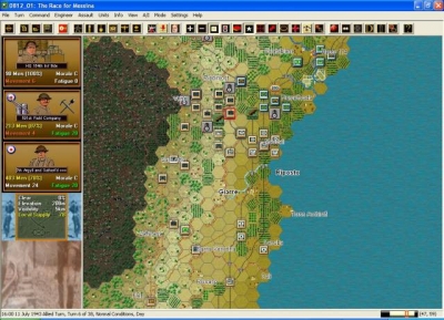 Screen ze hry Panzer Campaigns 8: Sicily 43