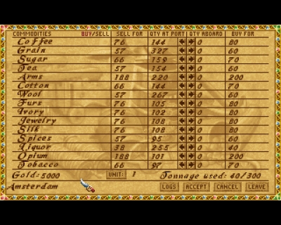 Screen ze hry High Seas Trader