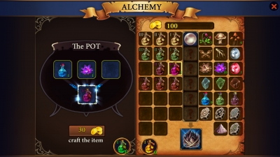 Screen ze hry Alchemist