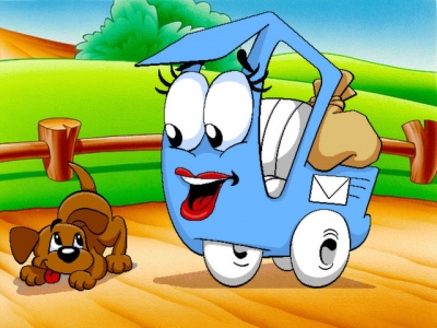 Screen ze hry Putt-Putt Enters The Race