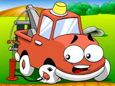 Screen ze hry Putt-Putt Enters The Race