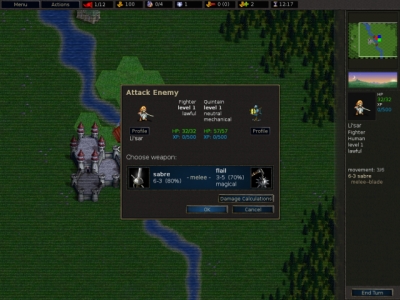 Screen ze hry Battle for Wesnoth, The