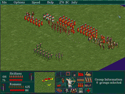 Screen ze hry Caesar II