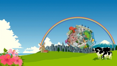 Artwork ke hře Katamari Damacy