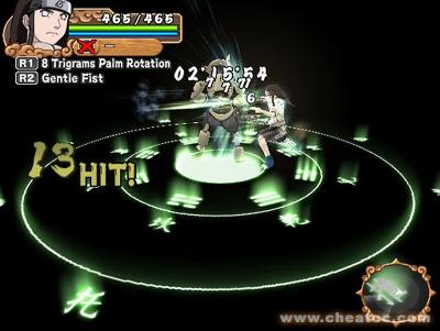 Screen ze hry Naruto: Uzumaki Chronicles 2